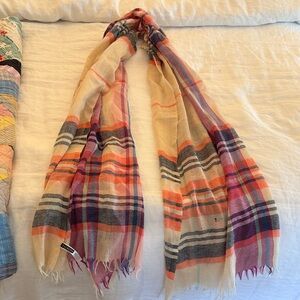 Talbots Colorful Plaid Scarf